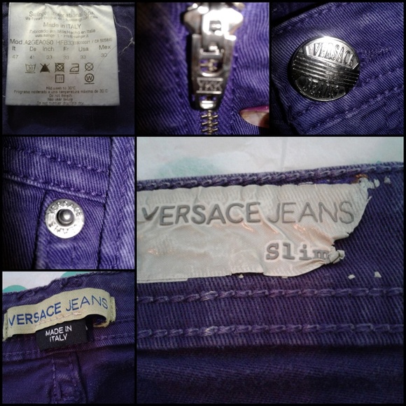 ๐ผ๐ Versace Purple Denim Capris ๐ฏ% Authentic ๐ - Picture 4 of 6